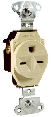 Pass & Seymour 15A Heavy-Duty Single Outlet