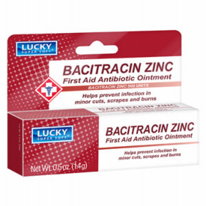 Bacitracin Zinc First Aid Antibiotic Ointment, 0.5 oz.