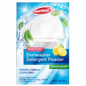 Automatic Dishwasher Detergent Powder, Lemon Scent, 14 oz.