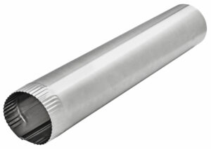 Aluminum HVAC Snap Lock Pipe, 4 In. x 2 Ft.