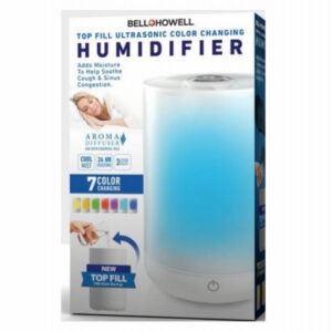 Cool Mist Ultrasonic Humidifier, Aroma Diffuser, Changes Colors, 1-Gallon