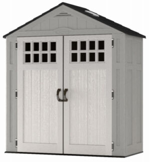 Everett Storage Shed, Gray Resin, 3 x 6 Ft.