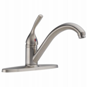 Classic Single Handle Kitchen Faucet, Stainless
