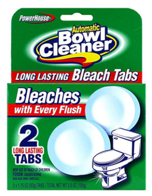 Automatic Toilet Bowl Cleaning Tablets, Bleach, 2-Pk.