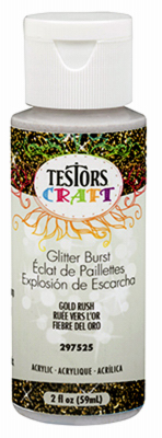 Acrylic Craft Paint, Glitter Burst Gold Rush, 2-oz.
