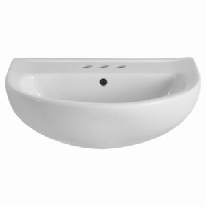 Evolution Pedestal Lavatory Sink Top, White, 24 In.