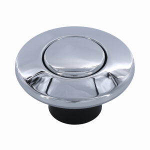 Garbage Disposal Replacement Air Switch Button, Top Mount, Chrome