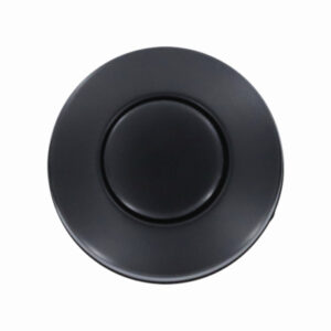 Garbage Disposal Replacement Air Switch Button, Top Mount, Matte Black