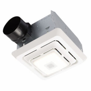 CleanCover Bathroom Exhaust Fan, LED Light, 80 CFM