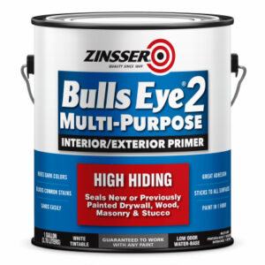 Bulls Eye 2 Primer Sealer, Water-Base, Flat White, Gallon