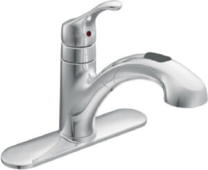 1-Handle Kitchen Faucet With Pull-Out Spray, Chrome