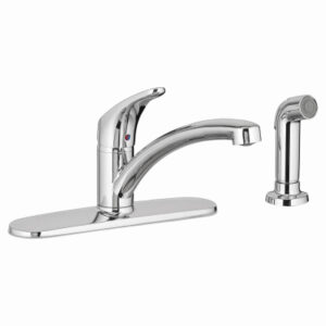 Colony Pro Single Handle Kitchen Faucet & Side Spray, Polished Chrome