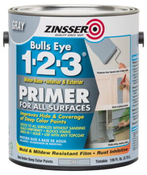 Bulls Eye 1-2-3 Primer, Gray, 1-Gallon