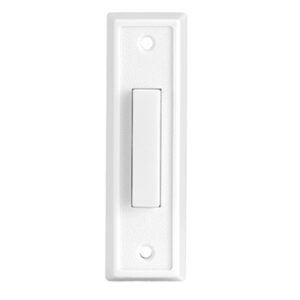 Wired Doorbell Push Button, LED Light, White