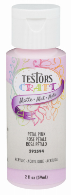 Acrylic Craft Paint, Matte Petal Pink, 2-oz.