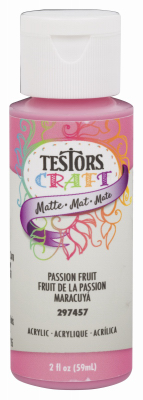Acrylic Craft Paint, Matte Passion Fruit, 2-oz.