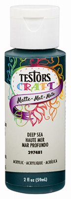 Acrylic Craft Paint, Deep Sea, 2-oz.