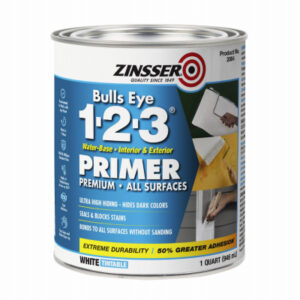 Bulls Eye 1-2-3 Primer Sealer & Stain Killer, White, 1 Qt.