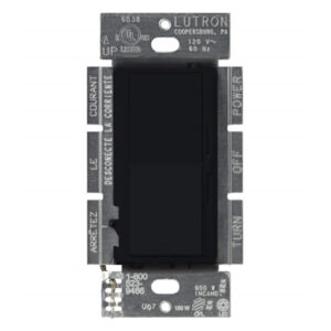 3-Way Dimmer Switch, Black, For CFL / LED Bulbs