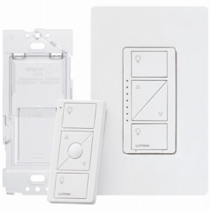 Caseta 3-Way Smart Dimmer Switch Kit with Remote, White