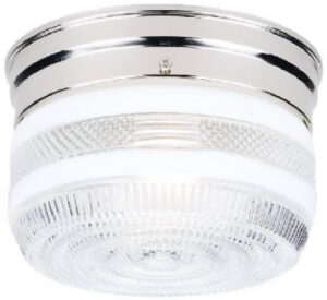 6-3/4-Inch Chrome Ceiling Fixture