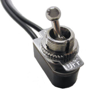 6A Single-Pole/Single-Throw Short Bat Toggle Switch