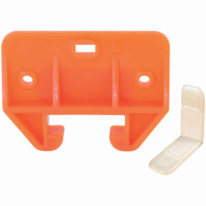 Drawer Track Guide Kit, Orange Plastic, Fits 9/32 x 1-1/8 In. Track, 2-Pk.