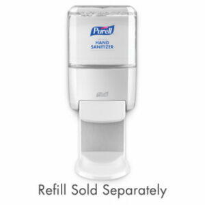 ES4 Push-Style Hand Sanitizer Dispenser, Wall Mount, White