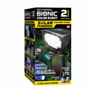 Bionic Color Burst Landscape Spot Lights, Solar Powered, Solid or Color Changing, 2-Pk.