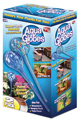 Aqua Globe Plant Waterer, Large, 2-Pk.