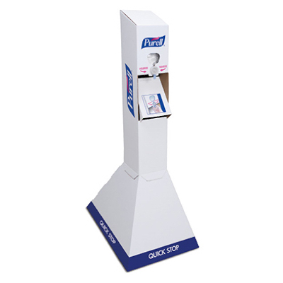 Quick Floor Stand, Push-Style Dispenser, For NXT Space Saver Dispensing Refills