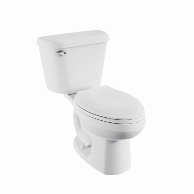 Colony Toilet To Go & Seat, White Elongated Bowl, 1.6 GPF, 12 In. Rough-in
