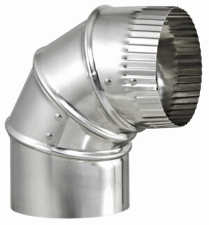 Aluminum HVAC Elbow, Adjustable, 3 In.