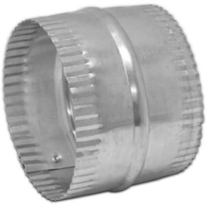 Aluminum Duct Connector, Flexible, 6 In. Galvanized Pipe