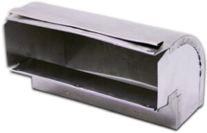 Aluminum HVAC Duct Pipe Elbow For Range Hood, 3-1/4 x 10 In.