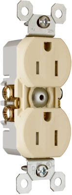 Pass & Seymour 15A Ivory Tamper-Resistant Receptacle
