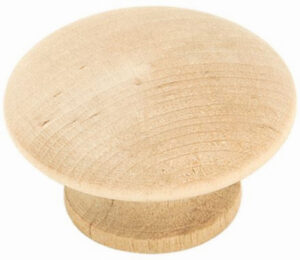 Everyday Heritage Cabinet Knob, Unfinished Wood, 1-1/2 In.