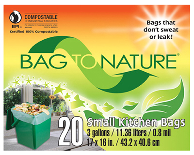 Compost Kitchen Bag, 3 Gallon, 20-Ct.