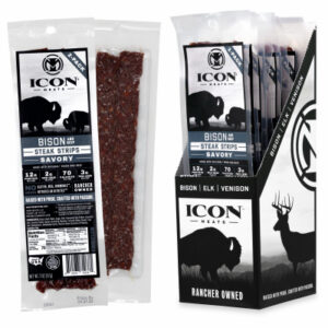 2 oz. Bison Steak Strip, Savory