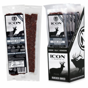 2 oz. Venison Steak Strip, Savory