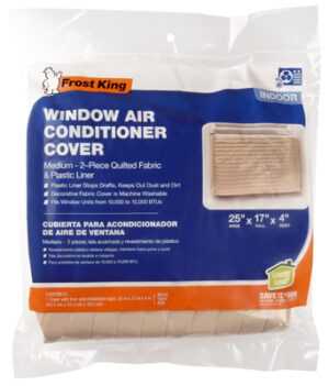 Window Air Conditioner Cover, 25 x 17 x 4 In.