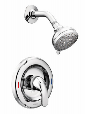Adler Tub/Shower Faucet, Single Handle, With Showerhead, Chrome