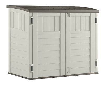 Storage and Trash Can Shed, Double-Wall Resin, 34-Cu. Ft.